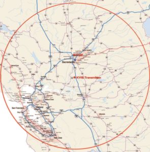 KVIE Range Map