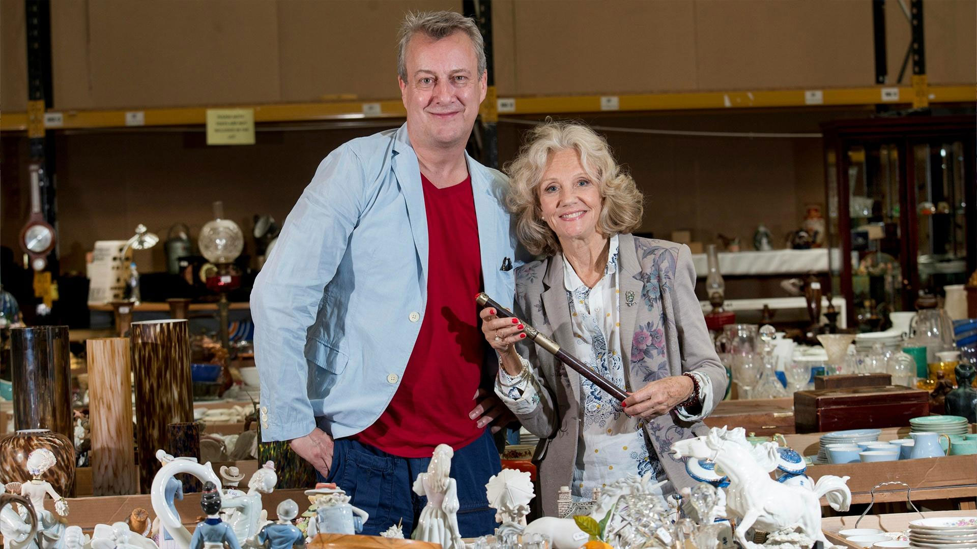 Actors Hayley Mills and Stephen Tompkinson amble around the northeast in vintage style.