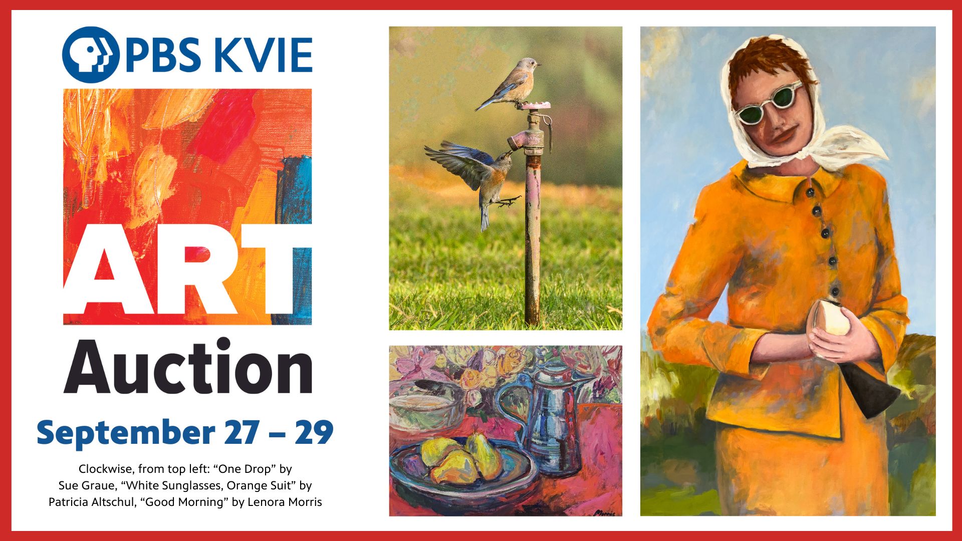 PBS KVIE Art Auction September 27 — 29